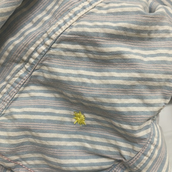 Descendant of Thieves Blue White Pink Stripes shrt slv button down sz XXL GUC - Picture 7 of 17